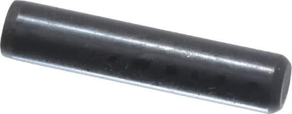 Holo-Krome - 3/16" Diam x 7/8" Pin Length Grade 8 Alloy Steel Standard Dowel Pin - Black Luster Finish, C 47-58 & C 60 (Surface) Hardness, 1 Beveled & 1 Rounded End - USA Tool & Supply