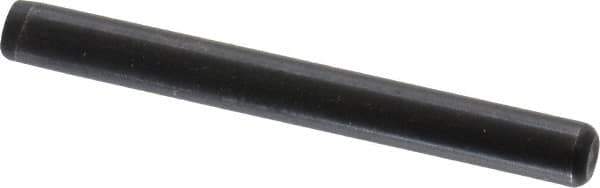 Holo-Krome - 3/16" Diam x 1-3/4" Pin Length Grade 8 Alloy Steel Standard Dowel Pin - Black Luster Finish, C 47-58 & C 60 (Surface) Hardness, 1 Beveled & 1 Rounded End - USA Tool & Supply