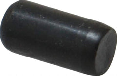 Holo-Krome - 1/4" Diam x 1/2" Pin Length Grade 8 Alloy Steel Standard Dowel Pin - Black Luster Finish, C 47-58 & C 60 (Surface) Hardness, 1 Beveled & 1 Rounded End - USA Tool & Supply