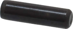 Holo-Krome - 1/4" Diam x 7/8" Pin Length Grade 8 Alloy Steel Standard Dowel Pin - Black Luster Finish, C 47-58 & C 60 (Surface) Hardness, 1 Beveled & 1 Rounded End - USA Tool & Supply