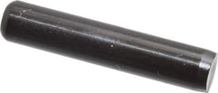 Holo-Krome - 1/4" Diam x 1-1/4" Pin Length Grade 8 Alloy Steel Standard Dowel Pin - Black Luster Finish, C 47-58 & C 60 (Surface) Hardness, 1 Beveled & 1 Rounded End - USA Tool & Supply