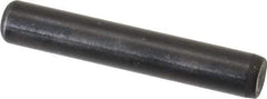 Holo-Krome - 1/4" Diam x 1-1/2" Pin Length Grade 8 Alloy Steel Standard Dowel Pin - Black Luster Finish, C 47-58 & C 60 (Surface) Hardness, 1 Beveled & 1 Rounded End - USA Tool & Supply