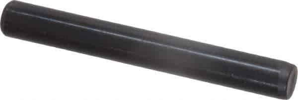 Holo-Krome - 1/4" Diam x 2" Pin Length Grade 8 Alloy Steel Standard Dowel Pin - Black Luster Finish, C 47-58 & C 60 (Surface) Hardness, 1 Beveled & 1 Rounded End - USA Tool & Supply