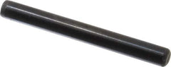 Holo-Krome - 1/4" Diam x 2-1/4" Pin Length Grade 8 Alloy Steel Standard Dowel Pin - Black Luster Finish, C 47-58 & C 60 (Surface) Hardness, 1 Beveled & 1 Rounded End - USA Tool & Supply