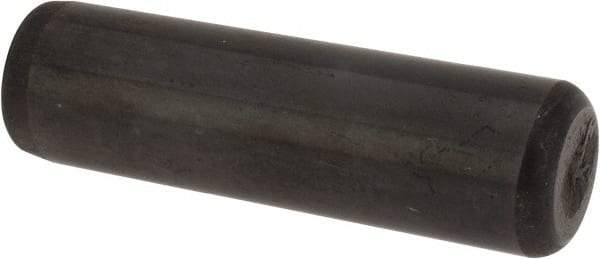 Holo-Krome - 7/16" Diam x 1-1/2" Pin Length Grade 8 Alloy Steel Standard Dowel Pin - Black Luster Finish, C 47-58 & C 60 (Surface) Hardness, 1 Beveled & 1 Rounded End - USA Tool & Supply