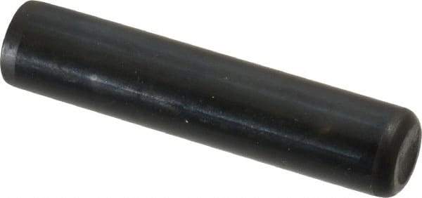 Holo-Krome - 7/16" Diam x 2" Pin Length Grade 8 Alloy Steel Standard Dowel Pin - Black Luster Finish, C 47-58 & C 60 (Surface) Hardness, 1 Beveled & 1 Rounded End - USA Tool & Supply