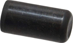 Holo-Krome - 1/2" Diam x 1" Pin Length Grade 8 Alloy Steel Standard Dowel Pin - Black Luster Finish, C 47-58 & C 60 (Surface) Hardness, 1 Beveled & 1 Rounded End - USA Tool & Supply