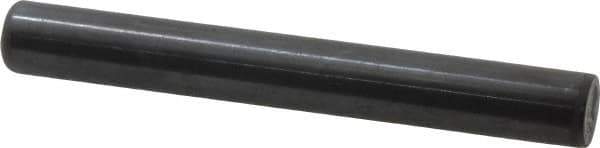 Holo-Krome - 1/2" Diam x 4" Pin Length Grade 8 Alloy Steel Standard Dowel Pin - Black Luster Finish, C 47-58 & C 60 (Surface) Hardness, 1 Beveled & 1 Rounded End - USA Tool & Supply