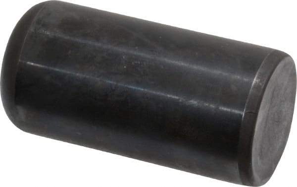 Holo-Krome - 1" Diam x 2" Pin Length Grade 8 Alloy Steel Standard Dowel Pin - Black Luster Finish, C 47-58 & C 60 (Surface) Hardness, 1 Beveled & 1 Rounded End - USA Tool & Supply