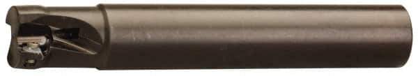 Seco - 1-1/2" Cut Diam, 0.43" Max Depth of Cut, 1-1/4" Shank Diam, Indexable Plunge End Mill - Weldon Shank, SCET 1206 Insert Style, R217.79-12A Toolholder Style, Through Coolant - USA Tool & Supply
