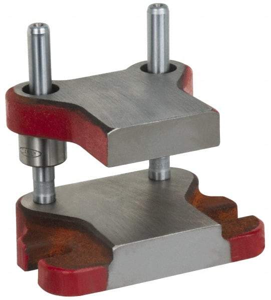 Anchor Danly - 5" Guide Post Length, 1" Die Holder Thickness, 5" Radius, Kick Press Semi Steel Die Set - 6" Overall Width x 4-11/16" Overall Depth - USA Tool & Supply