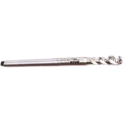 Emuge - M3x0.50 Metric Coarse 3 Flute Bright Finish Cobalt Spiral Flute Extension Tap - Modified Bottoming Chamfer, 100mm OAL, 6H Class of Fit, Series Enorm - USA Tool & Supply