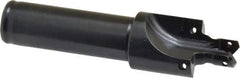 Allied Machine and Engineering - IS0 11926-1, SAE J1926-1/MS-16142 Standard, 7/16-20" Thread, 4 Tube Dash Number, 12° Porting Angle, 0.386" Pilot Diam, 5/8" Shank Diam, Indexable Spade Blade Insert Porting Tool - 2 Porting Inserts, 3.402" Overall Length - USA Tool & Supply