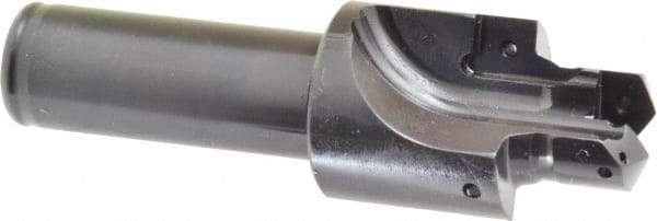Allied Machine and Engineering - IS0 11926-1, SAE J1926-1/MS-16142 Standard, 3/4-16" Thread, 8 Tube Dash Number, 15° Porting Angle, 11/16" Pilot Diam, 3/4" Shank Diam, Indexable Spade Blade Insert Porting Tool - 2 Porting Inserts, 3.951" Overall Length - USA Tool & Supply