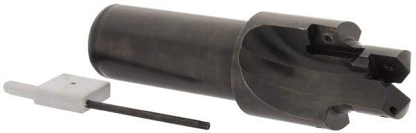 Allied Machine and Engineering - IS0 11926-1, SAE J1926-1/MS-16142 Standard, 7/8-14" Thread, 10 Tube Dash Number, 15° Porting Angle, 0.807" Pilot Diam, 1" Shank Diam, Indexable Spade Blade Insert Porting Tool - 2 Porting Inserts, 4.421" Overall Length - USA Tool & Supply