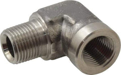 Made in USA - 3/8" Grade 316 Stainless Steel Pipe Fitting - FNPTF x MNPTF End Connections - USA Tool & Supply