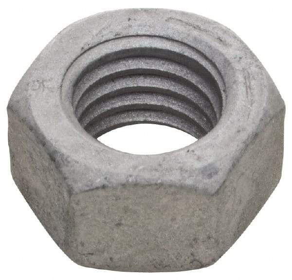 Armor Coat - 3/4-16 UNF Steel Right Hand Hex Nut - 1-1/8" Across Flats, 41/64" High, Armor Coat Finish - USA Tool & Supply