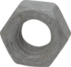 Armor Coat - 5/16-18 UNC Steel Right Hand Hex Nut - 1/2" Across Flats, 17/64" High, Armor Coat Finish - USA Tool & Supply