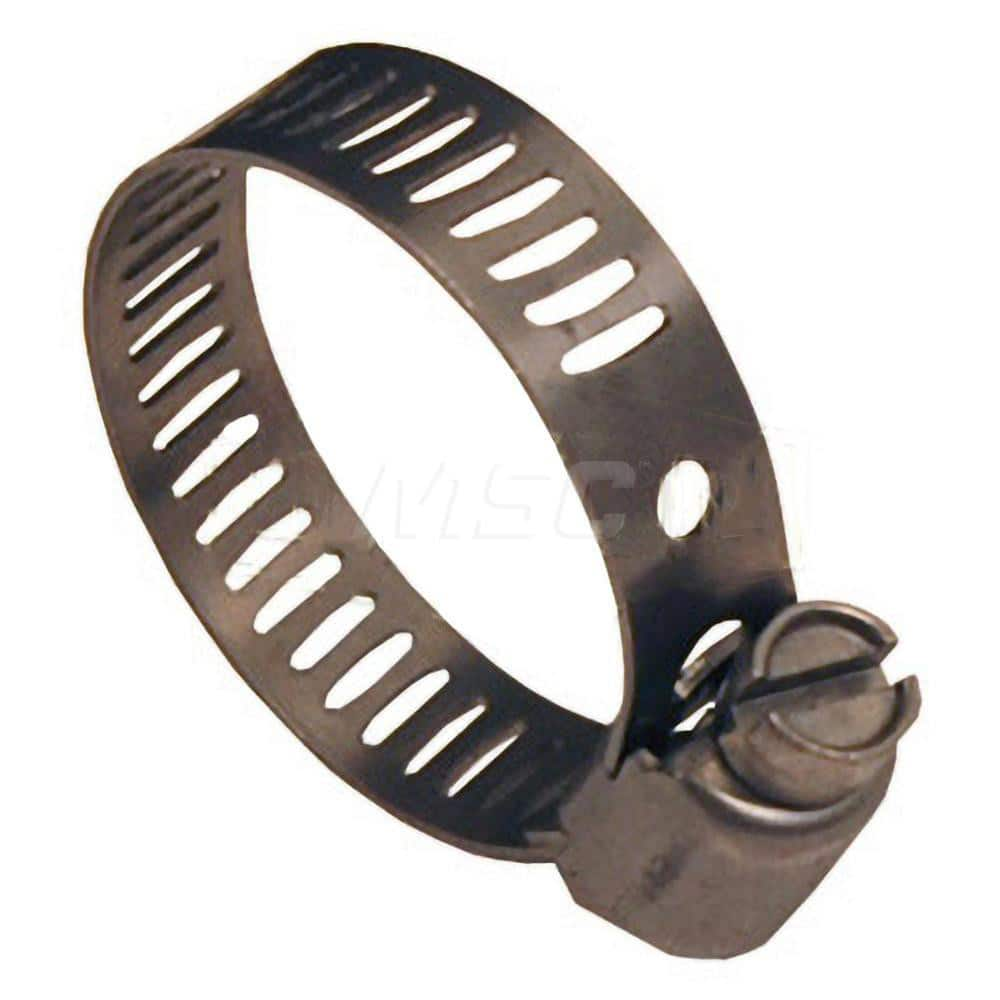 Worm Gear Clamp: 1/2 to 29/32″ Dia, Stainless Steel Band Stainless Steel Housing, Stainless Steel Screw