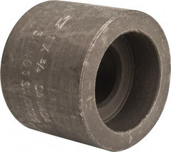 Made in USA - Size 1 x 3/4", Class 3,000, Forged Carbon Steel Black Pipe Reducing Coupling - 3,000 psi, Socket Weld End Connection - USA Tool & Supply