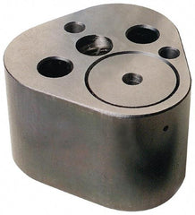 Dayton Lamina - 1/4" Shank Diam, 1-3/4" Base Length x 1.72" Base Width x 1-1/4" Base Height, 5/16-18 Thread, Alloy Steel Mold Punch Retainer - 1/8" Dowel Diam, 3/4" Length Between Dowel & Screw, 1-1/2" Thread Length, Ball Lock, Light Duty (LRT) Series - USA Tool & Supply