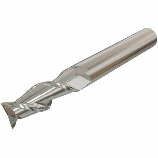 Iscar - 10mm, 22mm LOC, 10mm Shank Diam, 72mm OAL, 2 Flute, Solid Carbide Square End Mill - Single End, Uncoated, Spiral Flute, 45° Helix, Right Hand Cut, Right Hand Flute - USA Tool & Supply