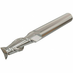Iscar - 10mm, 22mm LOC, 10mm Shank Diam, 72mm OAL, 2 Flute, Solid Carbide Square End Mill - Single End, Uncoated, Spiral Flute, 45° Helix, Right Hand Cut, Right Hand Flute - USA Tool & Supply