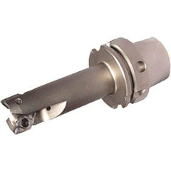 Iscar - 1-1/4" Cut Diam, 0.622" Max Depth of Cut, Indexable Square Shoulder End Mill - HM90 APCR 1605.. Inserts, HSK63A Taper Shank, 90° Lead Angle, Through Coolant, Series Helialu - USA Tool & Supply