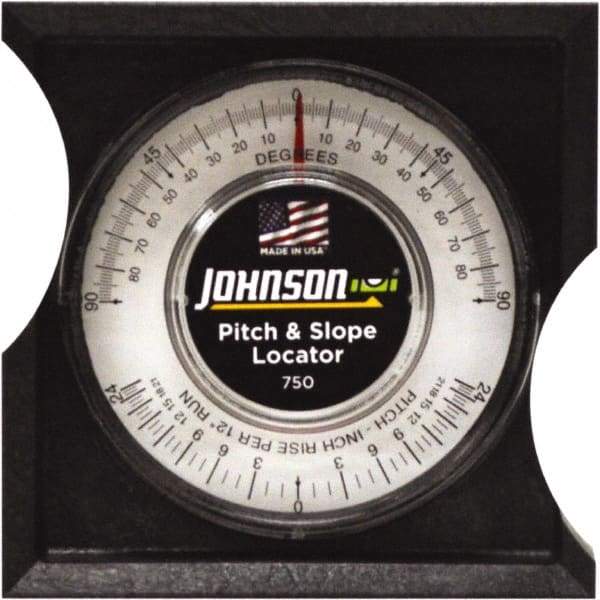 Johnson Level & Tool - (4) 90° Measuring Range, Protractor - Accuracy Up to 0.30° - USA Tool & Supply