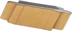 Iscar - 140070GIP Grade IC808, 1.4mm Cutting Width Carbide Grooving Insert - 2mm Max Depth of Cut, Neutral, 0.7mm Corner Radius, TiAlN Finish - USA Tool & Supply