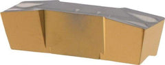 Iscar - 800E040GIF Grade IC808, 8mm Cutting Width Carbide Grooving Insert - 27mm Max Depth of Cut, Neutral, 0.4mm Corner Radius, TiAlN Finish - USA Tool & Supply