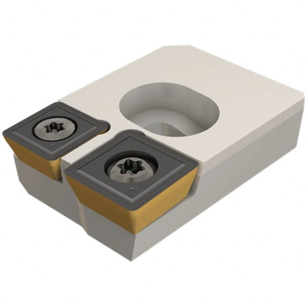 Iscar - Series CA-SOMT12 2-Insert Inner Drill Cartridge - USA Tool & Supply