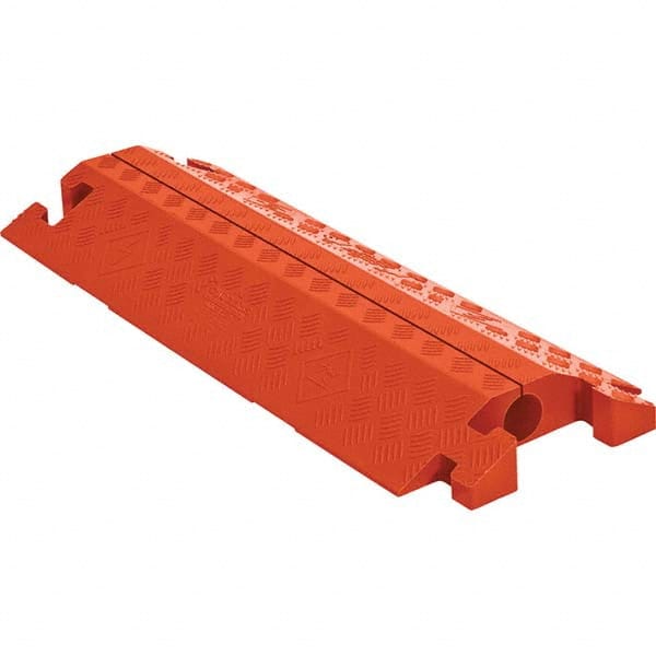 Checkers - On Floor Cable Covers Cover Material: Polyurethane Number of Channels: 1 - USA Tool & Supply