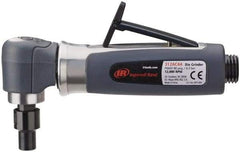 Ingersoll-Rand - 1/4" Collet, Angle Handle, Straight Air Die Grinder - 14,000 RPM, Rear Exhaust, 30 CFM, 0.33 hp, 620 kPa, 1/4 NPT - USA Tool & Supply