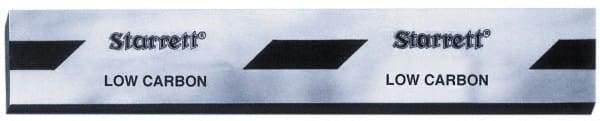 Starrett - 24 x 3 x 1/8 Inch, Type C1010, Low Carbon Steel Flat Stock - + 0.625 Inch Long Tolerance, + 0.000-0.005 Inch Wide Tolerance, +/- 0.001 Inch Thickness and Square Tolerance - USA Tool & Supply