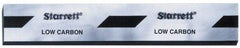 Starrett - 24 x 1/2 x 5/32 Inch, AISI Type C1018, Low Carbon Steel Flat Stock - + 0.625 Inch Long Tolerance, + 0.000-0.005 Inch Wide Tolerance, +/- 0.001 Inch Thickness and Square Tolerance - USA Tool & Supply