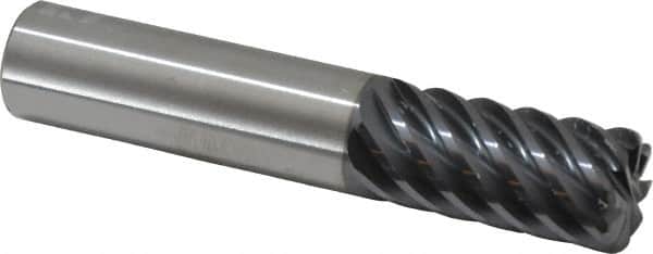RobbJack - 3/4" Diam 8 Flute Solid Carbide 0.09" Corner Radius End Mill - USA Tool & Supply