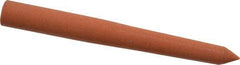 Norton - 3" Long x 5/16" Diam x 5/16" Thick, Aluminum Oxide Sharpening Stone - Round, Fine Grade - USA Tool & Supply
