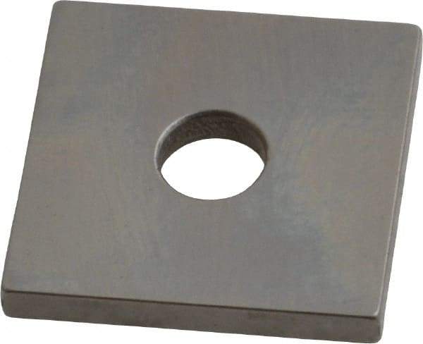 Mitutoyo - 0.115" Square Steel Gage Block - Accuracy Grade 0, Includes Certificate of Inspection - USA Tool & Supply