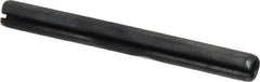 Made in USA - 5/32" Diam x 1-1/2" Long Slotted Spring Pin - Grade 1070-1090 Alloy Steel, Black Oxide Finish - USA Tool & Supply
