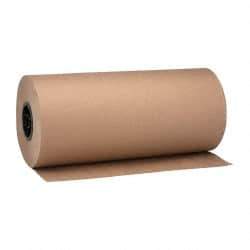 Made in USA - 900' Long x 18" Wide Roll of Recycled Kraft Paper - 8-1/2" OD, 40 Lb Paper Weight, 20 Lb per Roll - USA Tool & Supply