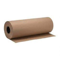 Made in USA - 900' Long x 24" Wide Roll of Recycled Kraft Paper - 8-1/2" OD, 40 Lb Paper Weight, 26 Lb per Roll - USA Tool & Supply