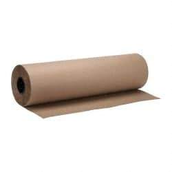 Made in USA - 900' Long x 30" Wide Roll of Recycled Kraft Paper - 8-1/2" OD, 40 Lb Paper Weight, 33 Lb per Roll - USA Tool & Supply