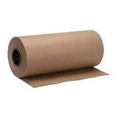 Made in USA - 720' Long x 18" Wide Roll of Recycled Kraft Paper - 8-1/2" OD, 50 Lb Paper Weight, 20 Lb per Roll - USA Tool & Supply
