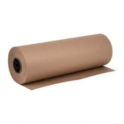 Made in USA - 720' Long x 24" Wide Roll of Recycled Kraft Paper - 8-1/2" OD, 50 Lb Paper Weight, 26 Lb per Roll - USA Tool & Supply
