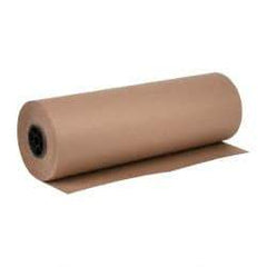 Made in USA - 720' Long x 24" Wide Roll of Recycled Kraft Paper - 8-1/2" OD, 50 Lb Paper Weight, 26 Lb per Roll - USA Tool & Supply