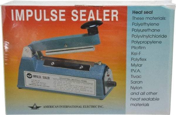 Value Collection - 4" Max Seal, 4 mil Thick, Table Top Thermal Impulse Sealer - 160 Watts - USA Tool & Supply