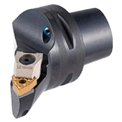 Iscar - Left Hand Cut, Size C4, WN.. Insert Compatiblity, External Modular Turning & Profiling Cutting Unit Head - 27mm Ctr to Cutting Edge, 50mm Head Length, Through Coolant, Series Multi-Wedge - USA Tool & Supply