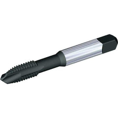 Kennametal - M12x1.75, 3 Flute, TiN/CrC/C Finish, Vanadium High Speed Steel Spiral Point Tap - Plug Chamfer, Right Hand Thread, 3-3/8" OAL, 23.9mm Thread Length, 9.32mm Shank Diam, 6H Class of Fit, Series GOtap - Exact Industrial Supply
