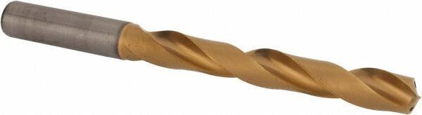 Kennametal - 31/64", 135° Point, Spiral Flute, Solid Carbide Taper Length Drill Bit - Multilayer TiCN Finish, 95mm Flute Length, 143mm OAL, Series K212A-HP - USA Tool & Supply